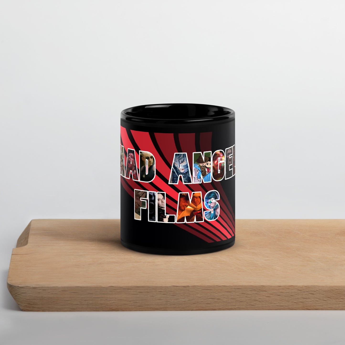 Mad Angel Film Black Glossy Mug