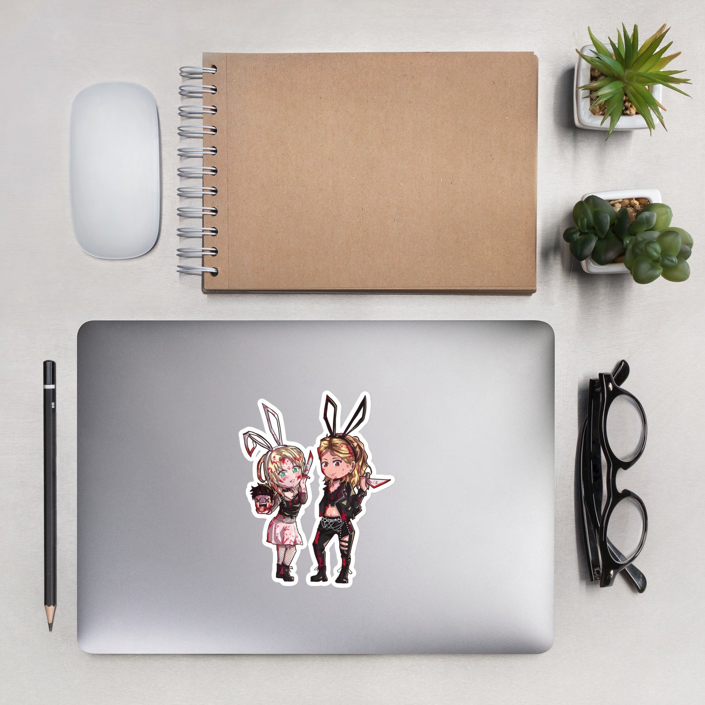 The Bunnies Bubble-free stickers