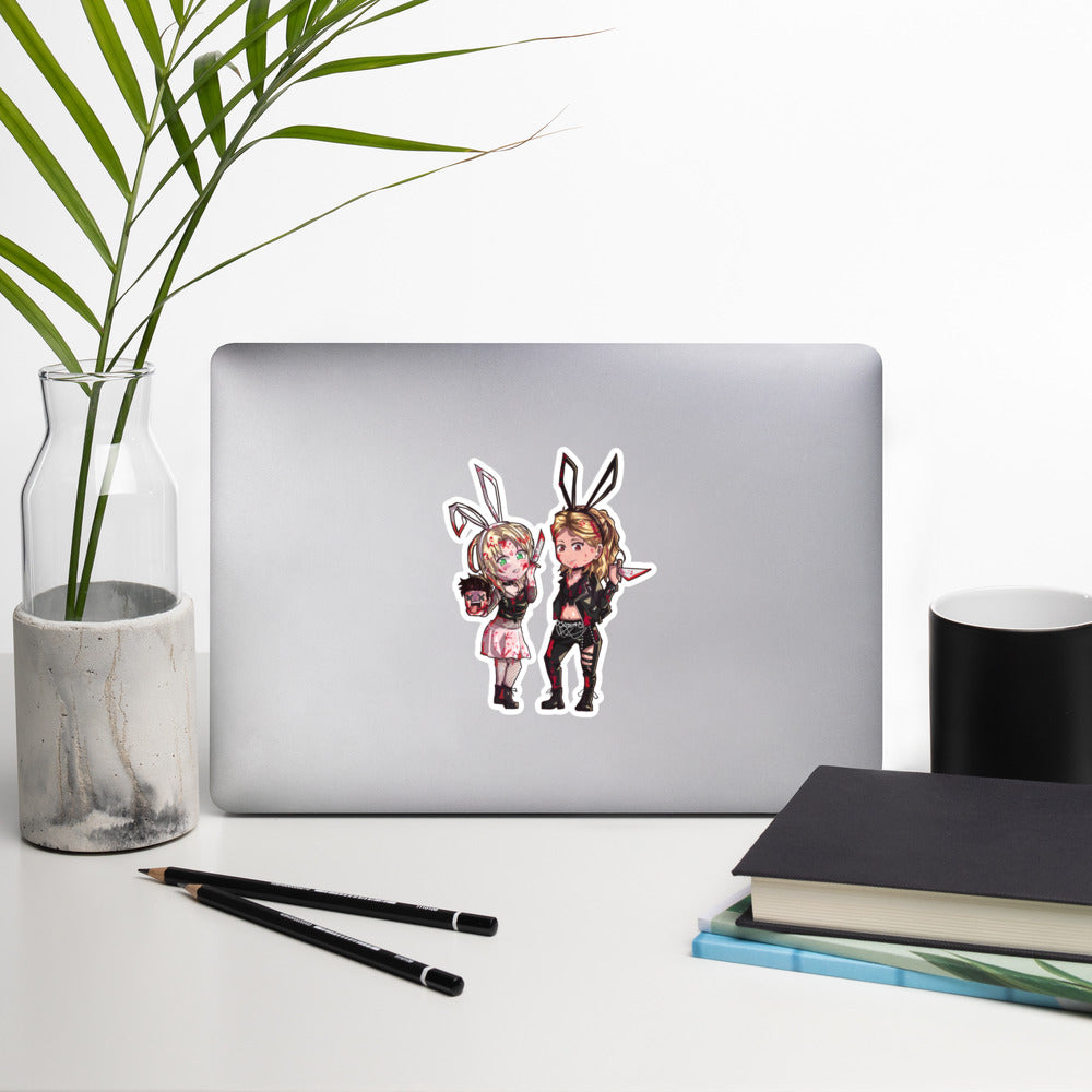 The Bunnies Bubble-free stickers