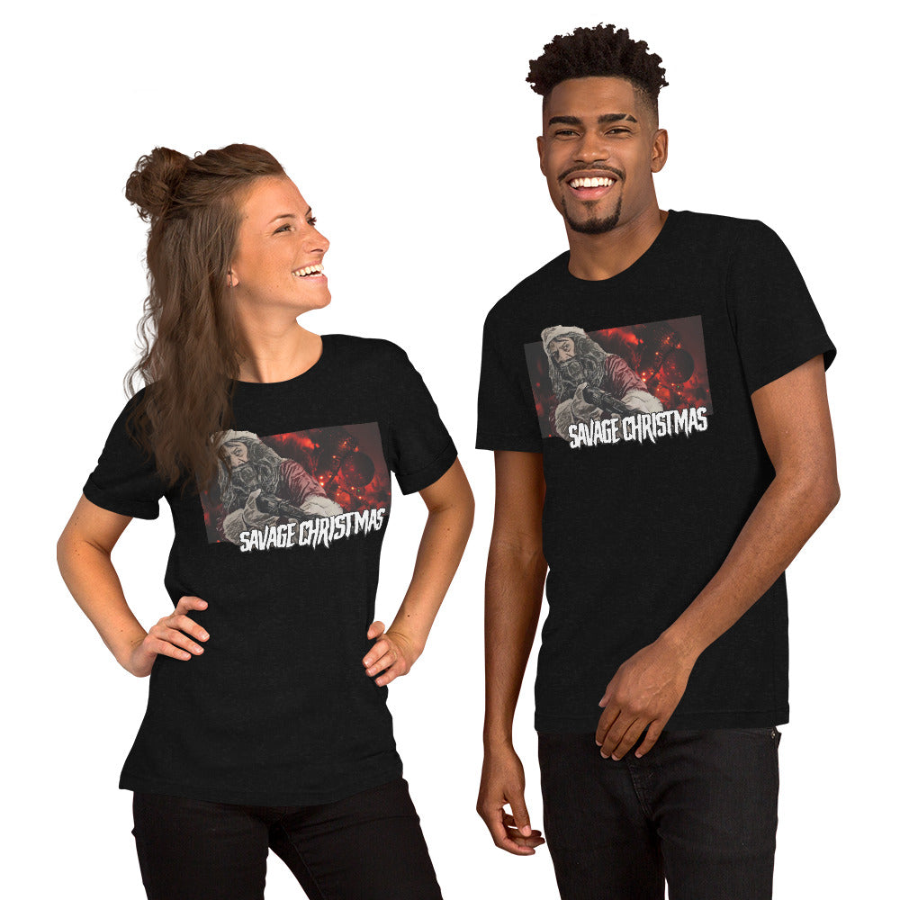 Savage Christmas Unisex t-shirt